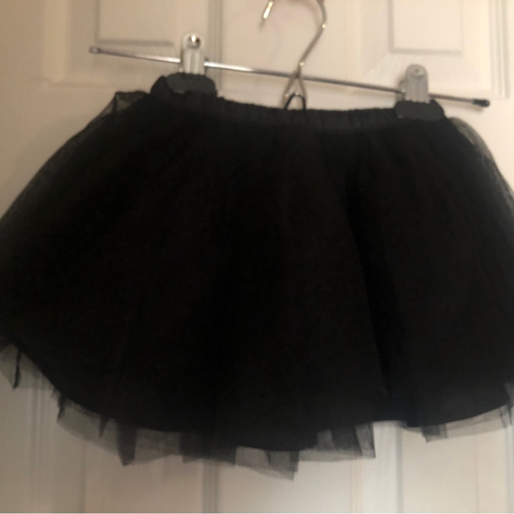 Black Tulle Layered Mini Skirt - Women